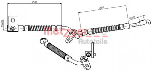 METZGER 4112228 - Bremsschlauch