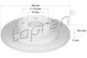 TOPRAN 401403 - Bremsscheibe