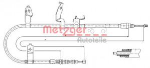 METZGER 17.0585 - Seilzug, Feststellbremse