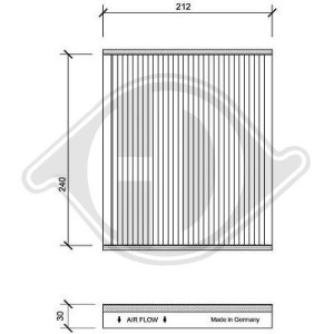 DIEDERICHS DCI1087 - Filter, Innenraumluft