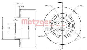 METZGER 6110720 - Bremsscheibe