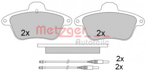 METZGER 1170575 - Bremsbelagsatz, Scheibenbremse