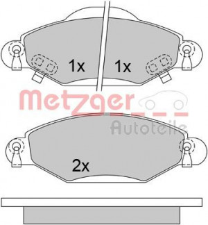 METZGER 1170632 - Bremsbelagsatz, Scheibenbremse