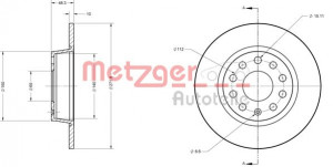METZGER 6110108 - Bremsscheibe