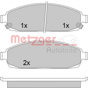 METZGER 1170423 - Bremsbelagsatz, Scheibenbremse