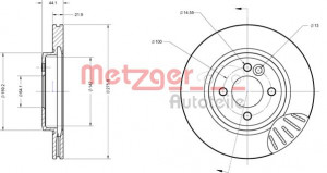 METZGER 6110207 - Bremsscheibe