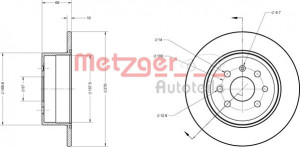 METZGER 6110339 - Bremsscheibe