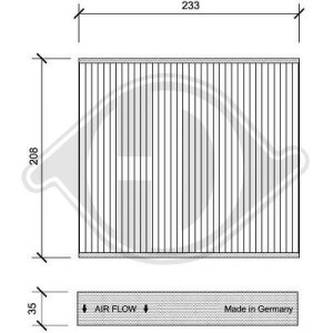 DIEDERICHS DCI1126 - Filter, Innenraumluft