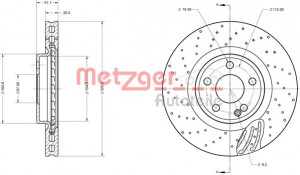 METZGER 6110754 - Bremsscheibe