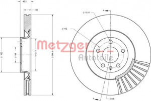 METZGER 6110669 - Bremsscheibe