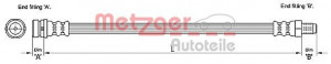 METZGER 4110238 - Bremsschlauch