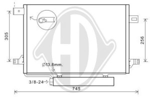 DIEDERICHS DCC1698 - Kondensator, Klimaanlage