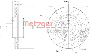 METZGER 6110393 - Bremsscheibe