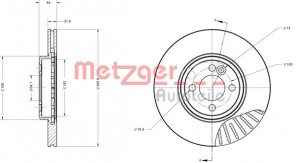 METZGER 6110634 - Bremsscheibe