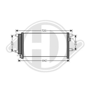 DIEDERICHS DCC1681 - Kondensator, Klimaanlage