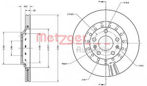 METZGER 6110588 - Bremsscheibe