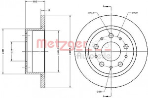 METZGER 6110647 - Bremsscheibe