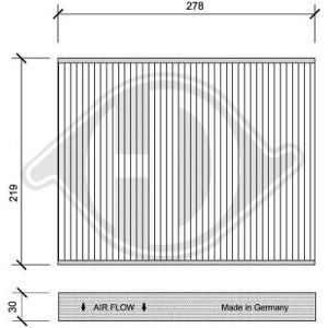 DIEDERICHS DCI1104 - Filter, Innenraumluft