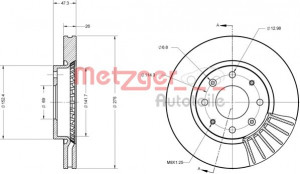 METZGER 6110467 - Bremsscheibe