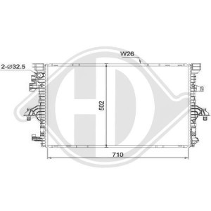 DIEDERICHS DCM3905 - Kühler, Motorkühlung