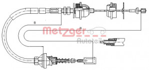 METZGER 1172.4 - Seilzug, Kupplungsbetätigung