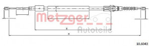 METZGER 10.6043 - Seilzug, Feststellbremse