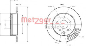 METZGER 6110217 - Bremsscheibe