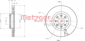 METZGER 6110365 - Bremsscheibe