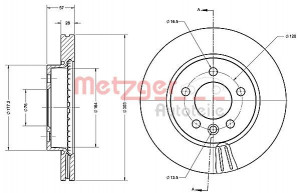 METZGER 6110701 - Bremsscheibe