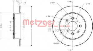 METZGER 6110400 - Bremsscheibe
