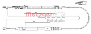 METZGER 11.5762 - Seilzug, Feststellbremse