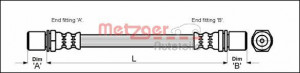 METZGER 4112214 - Bremsschlauch