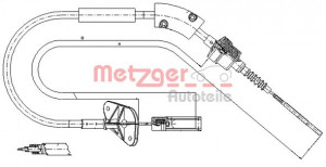 METZGER 12.7202 - Seilzug, Kupplungsbetätigung