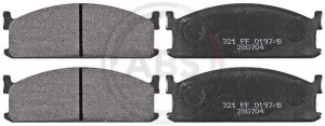 A.B.S. 36593 - Bremsbelagsatz, Scheibenbremse