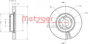 METZGER 6110280 - Bremsscheibe