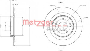 METZGER 6110741 - Bremsscheibe