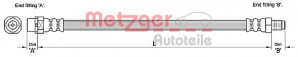 METZGER 4110270 - Bremsschlauch