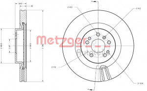 METZGER 6110635 - Bremsscheibe