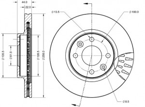 METZGER 6110727 - Bremsscheibe